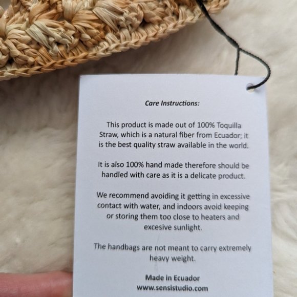 Sensi studio seashell woven crochet clutch NEW - Picture 9 of 13